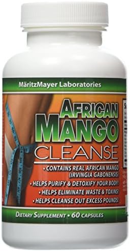 African Mango Cleanse Total Body Detox & Weight Loss Supplement 60 Capsules Per Bottle
