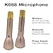 Magic Wireless Mic Portable Magic Karaoke Microphone Wireless Bluetooth Speaker Microphone Compatible with IPhone and Android Smartphones (Silver)