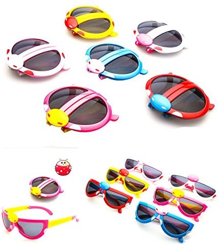 New Cartoon Beatles Glasses Children's Lovely Sunglasses Korean Folding Children Glasses (5pcs)