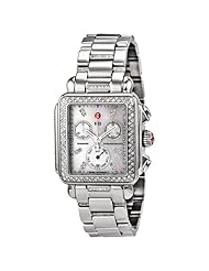 Michele Signature Deco Diamond, Diamond Dial 3-Link Diamond Bracelet Mww06p000103