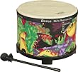 Remo Kids Percussion, Floor Tom, 10 Diameter with Mallet, Rain Forest Fabric