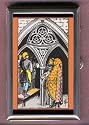PENTACLES III TAROT CARD, COIN GUITAR PICK PILL BOX