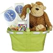 Baby or Child Gift Basket with Reisenthel Carry Bag and Monkey Plush