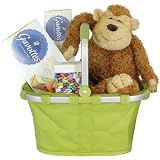 Baby or Child Gift Basket with Reisenthel Carry Bag and Monkey Plush