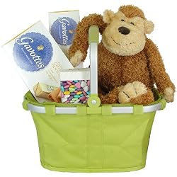 Baby or Child Gift Basket with Reisenthel Carry Bag and Monkey Plush