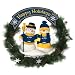 St. Louis Blues Christmas Snowman Holiday Wreath