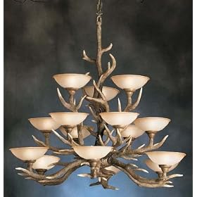Kichler Buckhorn 15 Light Chandelier Buckhorn