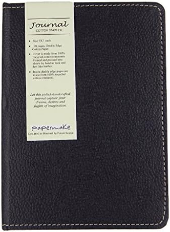 Papermake Revival Series of Cotton Leather Journal Black