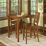 Square Bistro Arts and Crafts Table with 2 Stools