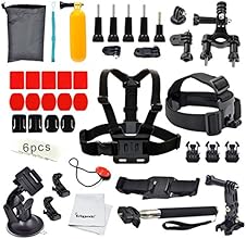 Erligpowht Kit de accesorios GoPro Kit de Ultimate Combo 36 accesorios para GoPro HERO 4/ 3+ / 3/2/1