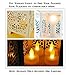 Ivenf Moroccan Style Matte White Cast Iron Handmade Square Scrollwork Candle Lantern