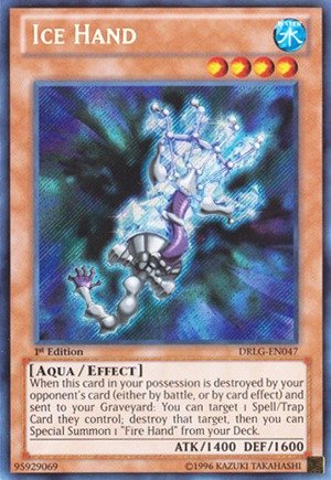 Yu-Gi-Oh! - Ice Hand (DRLG-EN047) - Dragons of Legend - Unlimited Edition - Secret Rare