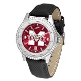 Mississippi State Bulldogs NCAA Anochrome Competitor Mens Watch (Poly/Leather Band)