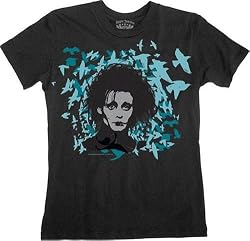 Edward Scissorhands T-shirt Birds Black