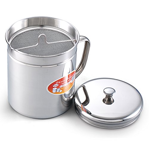 Stainless Reuse Oil Storage Container Filter Deep Fryer Food Cooking Kitchen New eBay