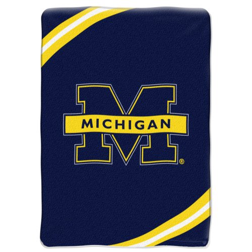 Northwest Michigan Wolverines Plush 60x80 Rachel Blanket