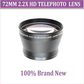 Deluxe 72mm 2.2 X PROFESSIONAL HD Telephoto Lens !!!
