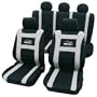 Cartrend 79-5220-03 Sitzbezug Komplett-Set "Speed", grau, mit Dokunaht, Seitenairbag geeignet