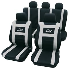 Cartrend 79-5220-03 Sitzbezug Komplett-Set "Speed", grau, mit Dokunaht, Seitenairbag geeignet