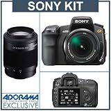 Sony Alpha DSLR-A200 Digital SLR Camera Body with Sony 18-70mm Zoom Lens, 10.2 Megapixels, 2.7 LCD Screen, & Sony 55 - 200mm f/4-5.6 Telephoto Digital SLR 0.29x Zoom Lens