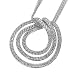 Oliver Weber 8732 Rhodium Plated Metal Swarovski Crystal Ladies Pendant + 15.5 Chain