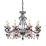 Crystorama Lighting 4509-DR 8 Light Paris Flea Market Chandelier