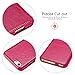 iPhone 6s Plus/6 Plus Case, Benuo [Litchi Pattern Series] Folio Flip Genuine Leather Case [Stand Function] [Card Holder] with Magnetic Closure for iPhone 6 Plus, 6s Plus 5.5 inch (Pink Rose)
