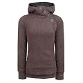 Eight2Nine Women Teddy Fleece Jacke mit Knopfleiste, braun