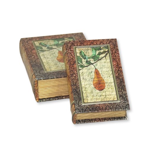 Elements Pear Book Boxes, Set of 2