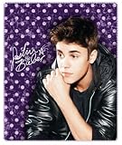 Justin Bieber Vintage Fleece Throw Blanket