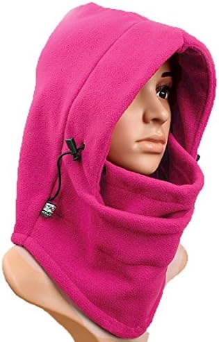 Eforstore Tactical Balaclava Full Face Outdoor Sports CS Mask Unisex Double Layer 6 in 1 Thermal Fleece Hats Winter Warm Windproof Hat Hood Police Swat Bicycle Motorcycle Ski Bike Work Riding Wind Stopper Cover Caps Neck Warmer Beanie Headcover