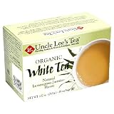 51Rw0DUxLKL. SL160  Uncle Lees Tea, Organic White Tea with Lemon Grass and Jasmine, 18 Count