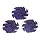 JoolTool 3M 9-Piece Cubitron Ceramic Purple Abrasive Disc Kit, Ceramic, 3" Diameter