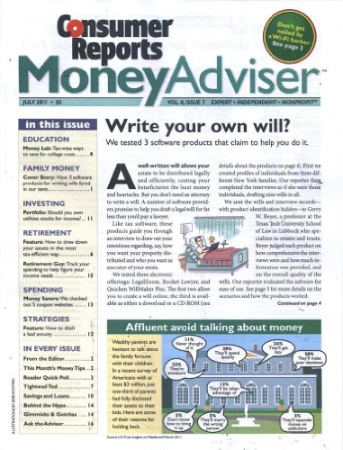 Consumer Reports Money Adviser (1-year auto-renewal)