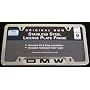 BMW License Frame - BMW name on CHROME Frame