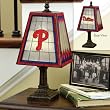 Philadelphia Phillies Memory Company Art Glass Table Lamp MLB Baseball Fan Shop Sports Team Merchandise
