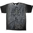 Fly Racing Carved Men's Short-Sleeve Race Wear Shirt w/ Free B&F Heart Sticker Bundle - Black