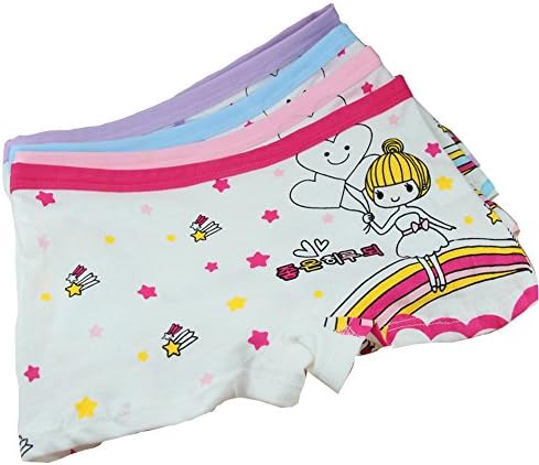 Inking Cotton Cute Underwear Baby Girls Briefs Hipster Panties 6-pack(2-3 years old)
