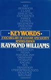 Keywords: A Vocabulary of Culture and Society