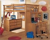 Lea Industries 342 Series LBS My Place Loft Bed Set with Desk and Hutch