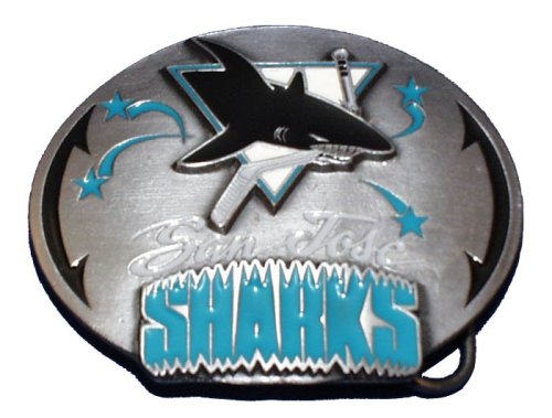 TH8 San Jose Sharks NHL Hockey Belt Buckle Ice