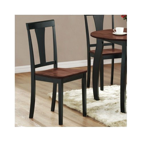 Affordable Kings Brand Set of 2 Black Walnut Finish Wood Dining Room