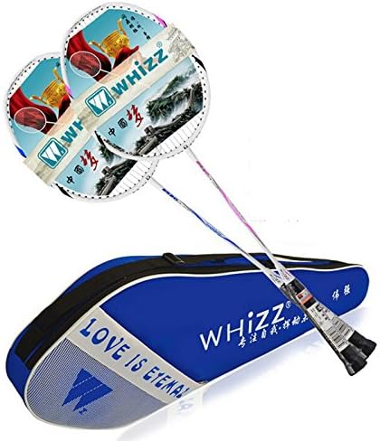 2pcs Lining Carbon Fiber Badminton Rackets High-end Racquet with Bag