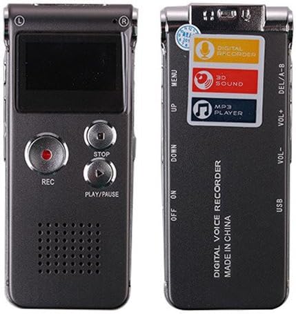 HOMEAN 8GB Rechargeable USB Audio Voice Recorder,650Hrs Digital Flash Pen Drive with MP3 Function,Dictaphone MP3 Player
