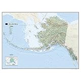 alaska laminated national geographic reference map