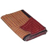Bed Cover Bedspreads Country Decor Cotton Block Printing India Size Queen ~ ShalinIndia