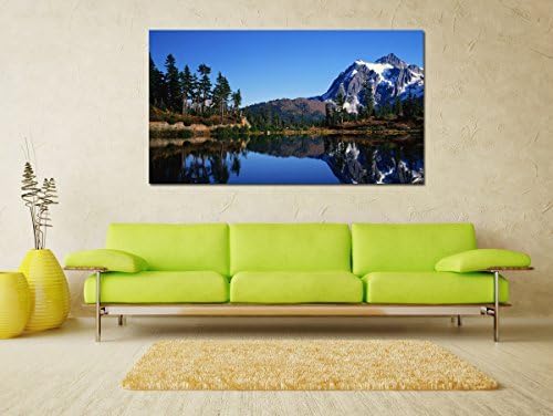 Fit You Canik69 Canvas Print Artwork Stretched Gallery Wrapped Wall Art Painting Poster Lake Landscape Mountain Forest