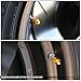 Tire Rim Wheel Aluminum Valve Stem Caps - Black Color