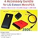 AceSoft 3900mAh Extended Life Battery+Back Cover+AC/USB Charger+Data Sync Cable for LG Esteem MS910 , Bryce MetroPCS Phone