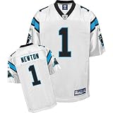Cam Newton #1 White Carolina Panthers Reebok NFL Premier All Stitched Replica Jersey - XX-LARGE